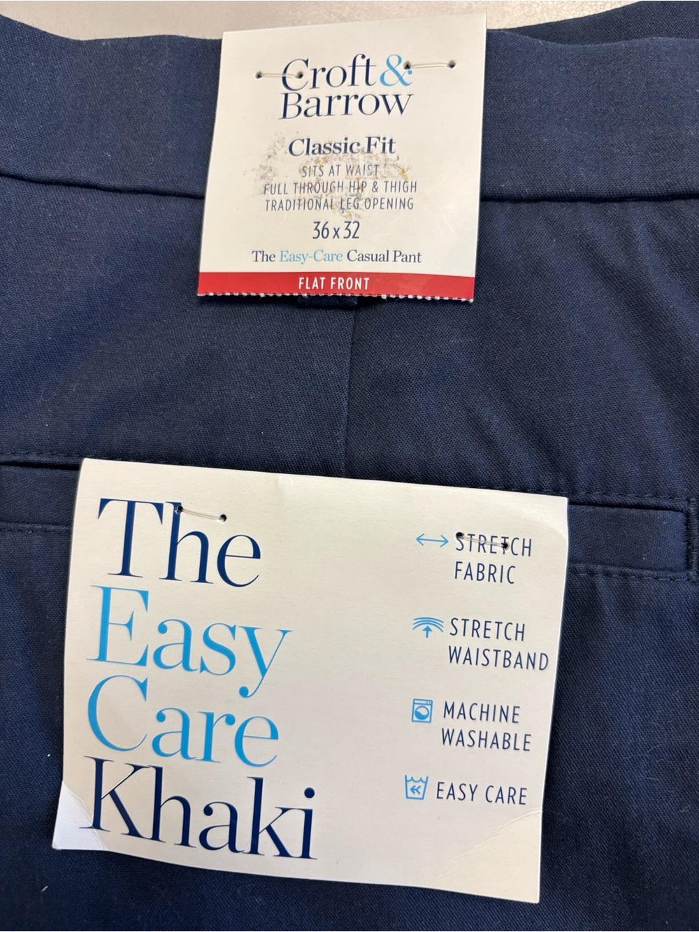 croft & barrow Navy Blue Men’s Chinos